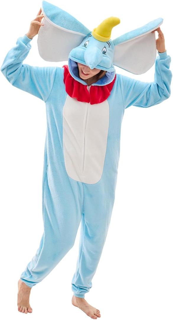 NEWCOSPLAY Unisex Adult Onesie Pajamas Animal One Piece Costume Cosplay Sleepwear (S)
