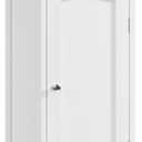 Iwell Bathroom Floor Cabinet, Small Bathroom Storage Cabinet with Drawer & Storage Shelf, Free-Standing Organizer Cabinets for Hallway/Living Room, White