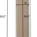 Rustic Long Framed Bulletin Board for Wall, 39x12" Fabric Pin Board, 39.2" x 11.8"