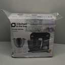 Kitchen in the box Stand Mixer, 4.5QT+5QT Two bowls Electric Food Mixer, 10 Speeds 3IN1 Kitchen Mixer for Daily Use with Egg Whisk,Dough Hook,Flat Beater (Onyx Black, 5QT)