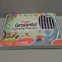 TIME X Magic Grooved Writing Practice Books, Reusable 3D Groove Handwriting Practice Workbooks for Kids Ages 38, Large Preschool Writing Books with Disappearing Ink for Kids 57 (Practice 6Books)