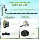 HOMENOTE Misting Cooling System with Timer, 26FT Misting Hose+7 Brass Nozzles+3/4" Brass Adapter+Water Timer with Mist Mode & Irrigation Mode, Outdoor Misters for Patio Cooling and Garden Watering
