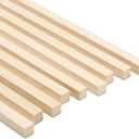 Square Wood Dowel Rod 48" x 1/2" Pack of 10 Square Wooden Dowel Sticks for Crafts and DIY Birch Hardwood by Woodpeckers