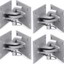 Dock Side Floating Dock Hinge Kit Heavy-Duty T Style Hardware Brackets 4x4 Inch, 4 Pack