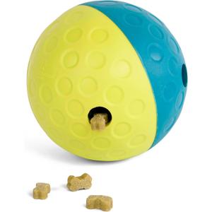 Outward Hound by Nina Ottosson Treat Tumble  Interactive Food-Dispensing Dog Puzzle Ball, Level 1 Beginner, Small, 4.8"