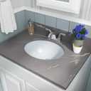 MSI 17.0 (L) x 14.125 (W) x 7.75 (H) Oval Porcelain Ceramic Undermount Bathroom Vanity Vessel Sink, White