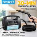 2026 Upgraded Handheld Steam Cleaner, 230F/3.5 Bar High-Pressure Portable Hand Held Steamer for Home & Car, 30s Heat-Up, Chemical-Free Deep Cleaning for Kitchen, Bathroom, Grout (Black)
