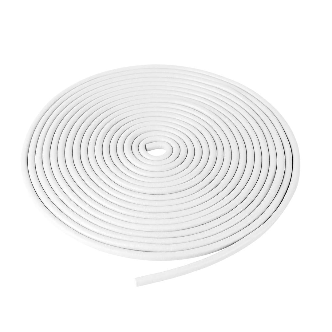 Backer Rod 1/4 Inch, 26 FT Rubber Foam Caulk Saver Concrete Expansion Joint Filler Weather Strip Seal for Gaps and Joints (White-26FT)