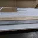 Merax Farmhouse Wood Murphy Bed Chest, Foldable Wall Platform Bed with Storage Drawer/Space Saving/Wood Slat Support/Full, White +Natural