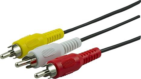 GE Composite Audio/ Video Cable, 6 ft. RCA Style Plugs 3-Male to 3-Male,, for TV, VCR, DVD, Blu Ray, Video Game System, Satellite, and Home Theater Receivers, 33608 Portable Power Inverter