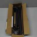 Over The Door Towel Rack,5-Tier Over Door Towel Racks for Bathroom,Towel Rack with Hooks and Basket Door Hanging,Blanket Ladder for Living Room Black