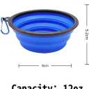 Dog Bowl Pet Collapsible Bowls, 5 Pack Collapsible Dog Water Bowls for Cats Dogs, Portable Pet Feeding Watering Dish for Walking,Traveling with 5 Carabiners