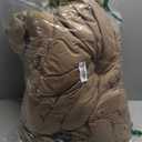 ROSGONIA Queen Comforter Set Dark Khaki Brown, 3pcs Bedding Comforter Sets(1 Comforter & 2 Pillowcases) All Season Lightweight Bedspread Blanket Quilt