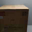 Kante 21.7" H Pure White Concrete Tall Planter, Large Outdoor Indoor Decorative Pot with Drainage Hole and Rubber Plug, Modern Round Style for Home and Patio