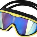 Unisex Swimming Goggles With a Hard Case for Men and Women Anti-Fog No Leak Mirror/Non-Mirror Lens