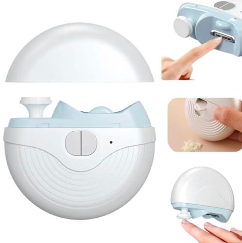 Electric Smart Nail Clippers for Adults & Elderly - Rechargeable 3-Speed Automatic Toenail Trimmer with Polisher, Built-in Light & Catcher Container - High Performance for Hard Thick Nails