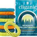 Cliganic 29 Pack Mosquito Repellent Bracelets for Adults & Kids - Natural DEET-Free Bands, Individually Wrapped