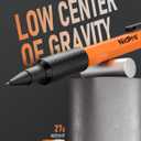 Nicpro 3 PCS 1.3 mm Orange Mechanical Pencils Set with 66 Lead Refill, 3 Eraser - Weatherproof Metal Barrel, Heavy Duty Carpenter Pencil MP2000 for Outdoor Marking Drafting Drawing Woodworking