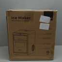 Silonn Nugget Ice Maker Countertop, Pebble Ice Maker Nugget, 44lbs Crushed Ice in 24h, Pull-Out Water Tank and Removable Ice Basket for Home, Kitchen, Stainless Steel