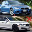 Front Bumper Lip Splitter Spoiler Fit for BMW F30 F31 (Only M Sport) 3 Series 2012-2018 328i/ 330i/ 335i/ 340i/ 330e Gloss Black Accessories Air Chin Body Kit