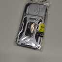 DEERLAMN Case for iPhone 17 6.3-Inch with Slide Camera Cover + Screen Protector (2 Packs), Rotated Ring Kickstand Military Grade Shockproof Protective Cover-Grey