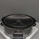 Crock-Pot Large 8-Quart Programmable Slow Cooker with Auto Warm Setting Black Stainless Steel