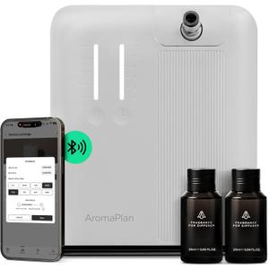 AromaPlan 5 Star Collection Cold Air Scent Diffuser, Whole House (2 Scents Included)- Waterless Smart Aroma, Scent &Time Adjust., App Control, HVAC | Home, Commercial, Hotel | Large Room, 2,000 sq.ft