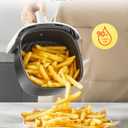 COMFEE' Compact 2.1 Quart Air Fryer with 12 Menu Options, Adjustable Timer & Temperature Control 176-400 degrees F, Dishwasher-Safe Nonstick Fry Basket with Stainless Steel Finish, 2.1qt