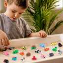 Celltestria 36Pcs Mini 3D Printed Animals for Kids Little 3D Printed Toys for Party Favors Gifts Exchange 3D Printed Figurines for Classroom Prize Rewards Goodie Bags
