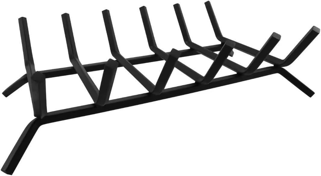 Fireplace Grate,Fireplace Log Holder, Cast Iron 21 inch Fireplace Grate for Inside Fireplace Accessories Heavy Duty Wood Holders Firewood Indoor,Firewood Racks Outdoor