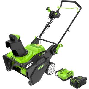 Greenworks 80V (75+ Compatible Tools) 22 Brushless Cordless Snow Blower, 4.0Ah Battery and Charger Included
