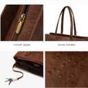 LOVEVOOK Laptop Bag for Women,15.6 Inch Laptop Tote Bag for Women,Vintage Leather Work Tote Bags Computer Teacher Bag,Waterproof Business Office Briefcase Bible Bag