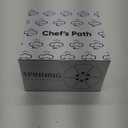 Chef's Path Spinning Container Set - 6 Pieces BPA-Free, Airtight, Clear Storage Bins (450 mL) and White Hexagonal 360° Lazy Susan Organizer for Cabinet, Pantry, Kitchen, and Office Storage Solutions