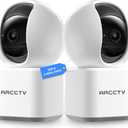 ARCCTV Indoor Security Camera, Camera for Home Security, 5G&2.4GHz Pet Camera with WiFi 6, Motion Tracking, 2-Way Audio, Night Vision, Cloud & SD Card Storage, Compatible with Alexa