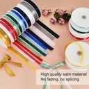 TONIFUL 7/8 Inch x 100yds Black Satin Ribbon Thin Solid Frabic Ribbons for Gift Wrapping, DIY Crafts Bows, Invitations, Floral Bouquets, Christmas Wedding Party Valentine's Decor,Halloween