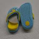 dripdrop Girls Comfort Clogs Kids Slip On Garden Shoes Boys Lightweight Beach Pool Slide Sandals Shower Slipper (Toddler/Little Kids) (Sky Blue, 140)