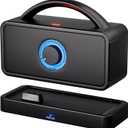 5.8 GHz Wireless TV Speakers for Hard of Hearing Seniors, Portable TV Speakers for Smart TV, No More Struggling for Volume, No Sound Lag, 5 Cables Include to Connect TV