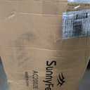 SUNNYFEEL XXL Oversized Camping Chair Heavy Duty 500 LBS for Big Tall People Above 6'4 Padded Portable Folding Sports Lawn Chairs with Armrest Cup Holder & Pocket for Outdoor/Travel/Picnic/Camp (Khaki-2set)