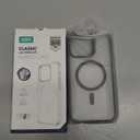 ESR Case for iPhone 14 Pro Max, Compatible with MagSafe, Classic Hybrid Magnetic Mobile Phone Case iPhone 14 Pro Max Case, Military Standard, Drop Protection, Scratch-Resistant Back, Clear Black