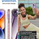 AICase for iPhone 14 Case Clear Full Body Rugged with [Tempered Glass Screen Protector] Bumper Slim Soft Silicone Heavy Duty Protection Shockproof Cover for iPhone 14 Case 6.1" 2022_4