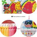 Joyhoor Cross Stitch Kits for Beginners Stamped Cross-Stitch Supplies Needlework preprint Embroidery Kits for Adults DIY Needlepoint Kits Embroidery Patterns 11CT-Millennium Turtle 16x20 inchs