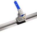 Bon Spring Steel Fresno Trowel 48 in. x 5 in. Round End Concrete Finishing Blade with Rock n Roll Adjustable Bracket, Universal Mounting System for Large Flatwork