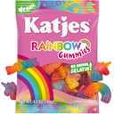 2 x Katjes Rainbow Vegan Gummy Candy, Flavorful, Sweet Unicorn Shapes, 4.9 oz, Best By 05/31/27