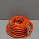 50 ft 12/3 Outdoor Extension Cord Waterproof Heavy Duty with Lighted Indicator End 12 Gauge 3 Prong, Flexible Cold-Resistant Long Power Cord Outside, 15Amp 1875W SJTW Orange ETL Listed