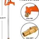 Frost Proof Yard Hydrant - Freeze-Free Outdoor Faucet for Garden, Farm & Irrigation, 3/4" Pipe Connection, 4.25ft Length, 12" Bury Depth (4.25 FT)