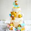 LaVenty Gender Reveal Cake Toppers Boy or Girl Cake Decoration Teddy Bear Cake Decoration Baby Shower Party Decoration