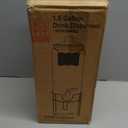 1.5 Gallon Drink Dispenser, Glass Beverage Dispenser With Stand, Drink Dispensers for Parties With Stainless Steel Spigot + Marker & Chalkboard 100% Leakproof. Perfect For Parties And Daily Use