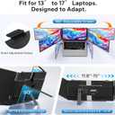 Laptop Screen Extender, Triple Screen Laptop Monitor Extender for 13-17.3 Laptop, 14 1080P FHD IPS Portable Monitor with 100% sRGB, Plug & Play Monitor Extension for Business Travel,Coding & Gaming