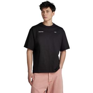 G-STAR Mens Boxy Premium Oversized T-Shirt (Small, Black)