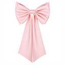 NICENEEDED Big Satin Bow for Dress, Large Detachable Bow Train for Women, 22" Sash Belt Bride Formal Wedding Dress